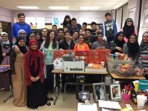 Woodworth Students Raise 3000 Can Food Items!